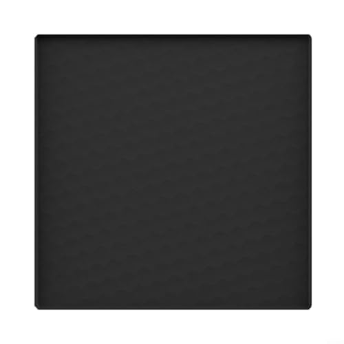 HavenDomicile Silikon-Kühlschrankmatte mit 0,6 cm erhöhtem Rand – wasserdichter Schutz unter dem Kühlschrank für Teppiche und Böden (60 x 50 cm, schwarz) von HavenDomicile