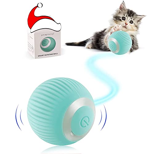 Havenfly Interaktives Katzenspielzeug Ball für den Innenbereich, Elektrisches Katzenspielzeug, Intelligenter Beweglicher Katzenball, REGT die Jagdneugier von Kätzchen an, Schönes Geschenk (Blau) von Havenfly