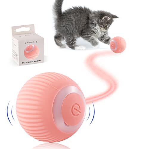 Havenfly Interaktives Katzenspielzeug Ball für den Innenbereich, Elektrisches Katzenspielzeug, Intelligenter Beweglicher Katzenball, REGT die Jagdneugier von Kätzchen an, Schönes Geschenk (Rosa) von Havenfly