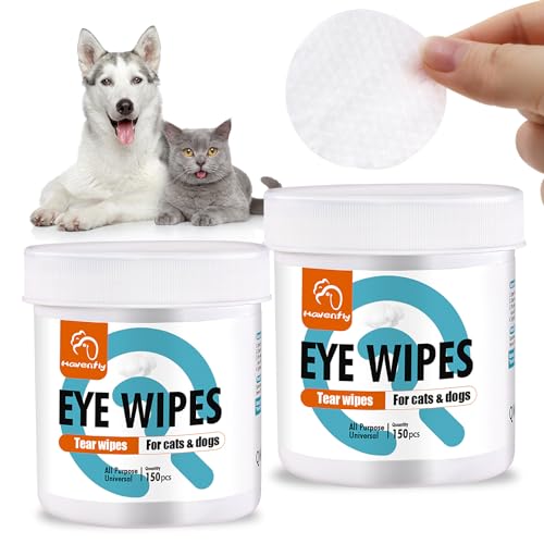 Havenfly Pet Wipes for Cats & Dogs, Grooming Wipes for Eyes, Paws, Ears, Nose, Unscented Soft Pet Tear Stain Remover Wipes 300 Pads von Havenfly