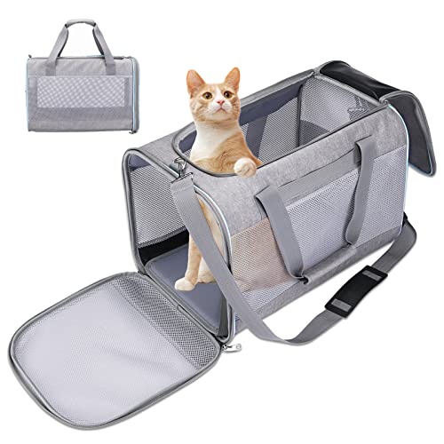 Hundetransportbox Faltbare Hundetragetasche Katzentragetasche,Faltbare Kleintiertasche Reisefreundliche Transporttasche,Maximale Belastung 15kg (A, M) von Havenfly