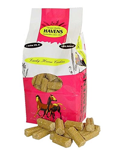 Havens Lucky Horse Cookies 1000g - Vanille - 1kg Tüte - Pferd - Tier - Pferdebesitzer - Leckerbissen von Havens