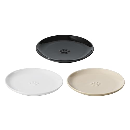 Havniva Breiter Katzenschalen, Keramik, 15,4 cm, Set mit 3 Keramik-Katzennäpfen, 3 Farben, für den Innenbereich, zum Füttern von nassem und trockenem Futter, gegen Schnurrhaar, Müdigkeit (3 Stück) Havniva Breiter Katzenschalen, Keramik, 15,4 cm, Set mit 3 Keramik-Katzennäpfen, 3 Farben, für den Innenbereich, zum Füttern von nassem und trockenem Futter, gegen Schnurrhaar, Müdigkeit (3 Stück) von Havniva
