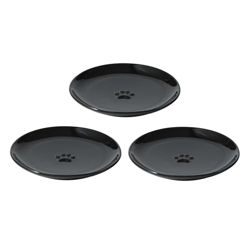 Havniva Breiter Katzenschalen, Keramik, 15,4 cm, Set mit 3 Keramik-Katzennäpfen, für den Innenbereich, zum Füttern von nassem und trockenem Futter, gegen Schnurrhaar, Müdigkeit (3 Stück, schwarz) Havniva Breiter Katzenschalen, Keramik, 15,4 cm, Set mit 3 Keramik-Katzennäpfen, für den Innenbereich, zum Füttern von nassem und trockenem Futter, gegen Schnurrhaar, Müdigkeit (3 Stück, schwarz) von Havniva