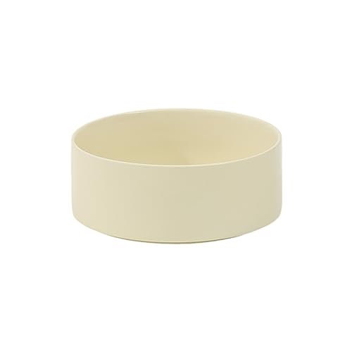 Havniva Hundenapf aus Keramik 21 cm für große Rassen, rutschfest und beschwert, Futter- und Wassernapf für Haustiere (Einzelnapf - Beige) von Havniva