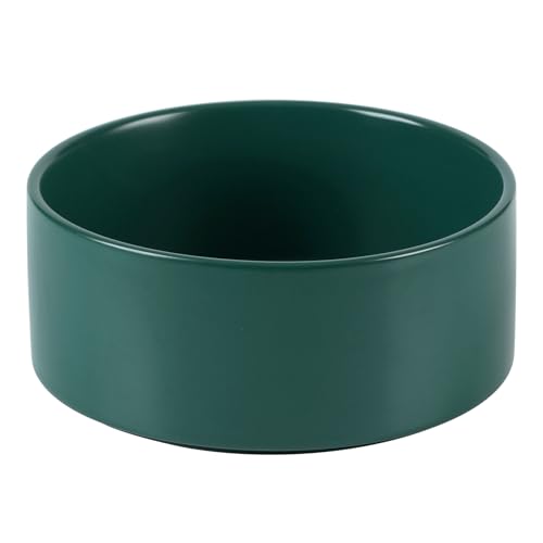 Havniva Keramik Erhöhter Hundenapf mit rutschfestem Ständer für mittelgroße und große Hunde Futter- und Wassernapf (1800 ml Schüssel, Grün) von Havniva