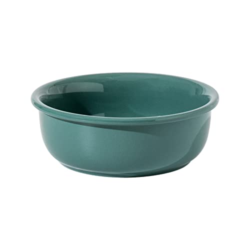 Havniva Keramik Hundenapf für Kleine Mittlere Große Rasse Basic Hundenapf Hund Wassernapf (17,3 cm D, Dunkelgrün) von Havniva