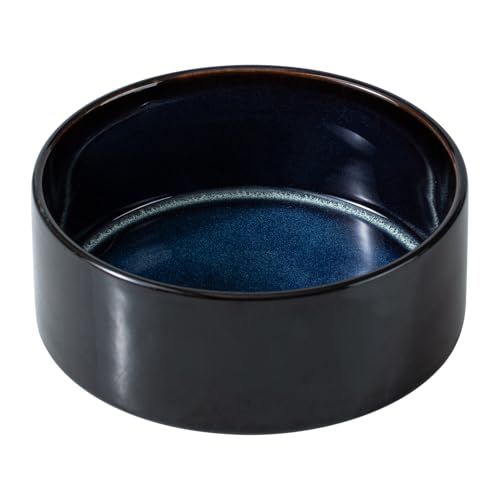 Havniva Keramik-Hundenapf für große Rassen, rutschfest, beschwert, Futter- und Wassernapf (Einzelnapf, Sternenhimmel), 20,8 cm von Havniva