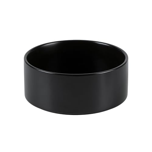 Havniva Rutschfester Keramik-Hundenapf – Kleine & Mittlere Hunde Futternapf, schützt die Halswirbelsäule (15,2 cm, Schwarz) von Havniva