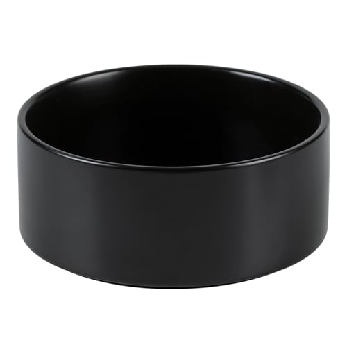 Havniva Rutschfester Futternapf aus Keramik, schützt die Halswirbelsäule großer Hunde (20,3 cm, Schwarz) von Havniva
