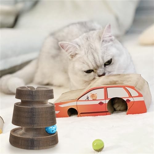 HayLEa Haustier Katze Kratzbrett Katzenkralle Schärfen Faltbare Auto Modellierung Magnetischer Saugnapf Katzenspielzeug Katzenspielzeug Haustierbedarf HayLEa Haustier Katze Kratzbrett Katzenkralle Schärfen Faltbare Auto Modellierung Magnetischer Saugnapf Katzenspielzeug Katzenspielzeug Haustierbedarf von HayLEa