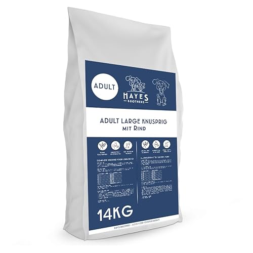 Hayes Brothers Hundefutter mit Rind und Huhn - 14 kg - Knusprige Brocken für Erwachsene und Senior Hunde - Unterstützt gesunde Verdauung - Geeignet für große Rassen - Natürlich & Nahrhaft Hayes Brothers Hundefutter mit Rind und Huhn - 14 kg - Knusprige Brocken für Erwachsene und Senior Hunde - Unterstützt gesunde Verdauung - Geeignet für große Rassen - Natürlich & Nahrhaft von Hayes Brothers