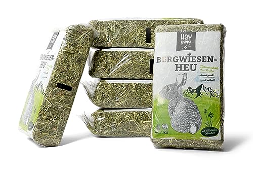 Hayrabbit - Bergwiesenheu 6kg - Heu Aus Deutschen Gründlandregionen - Abgepackt In 1kg Beuteln von Hayrabbit