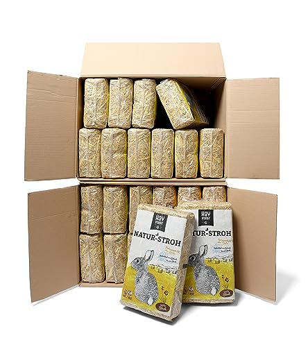 Hayrabbit - Natur-Stroh Für Kleintiere 24kg - Stroh Aus 100% Getreide - Abgepackt In 1kg Beuteln Hayrabbit - Natur-Stroh Für Kleintiere 24kg - Stroh Aus 100% Getreide - Abgepackt In 1kg Beuteln von Hayrabbit