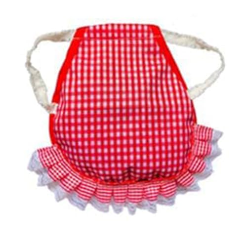 Haztholf Schürze für Hühnersattel, Federschutz, Rückenprotektor, doppelte Schicht, Rot von Haztholf