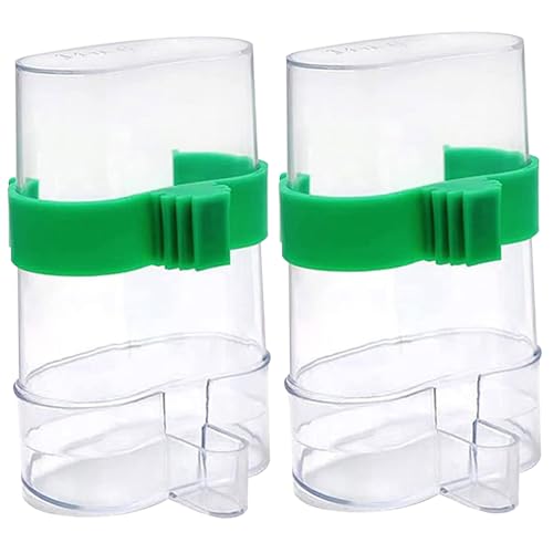 220 ml Automatischer Vogelwasserspender -Feeder mit klarem sichtbarem Design, Käfig -Feeder für Papageien, Lovevirds, Kanarien von Hbbgdiy