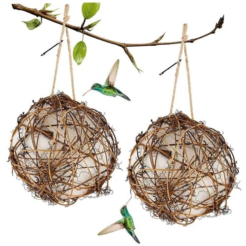 2pcs nachfüllbare 3-Zoll-Vogel-Nistmaterialbälle mit hängendes Seil, umweltfreundlich 2pcs nachfüllbare 3-Zoll-Vogel-Nistmaterialbälle mit hängendes Seil, umweltfreundlich von Hbbgdiy