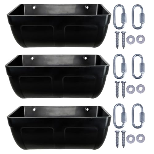 Hbbgdiy 3pcs Hühnerwasserfutter, hängende Hühnerfuttermittel und Waterer Hühnerfuttermittelzaun für Ziegenschafe -Hirsche Vieh von Hbbgdiy