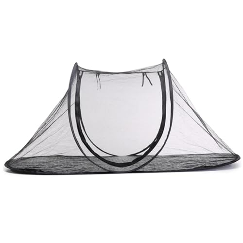 74x35x31 Faltbares Katzen- und Hundzelt im Freien mit feinem Mesh -Stoff, Reißverschluss -Tür, tragbarem Tierschiff für Camping & Garten von Hbbgdiy