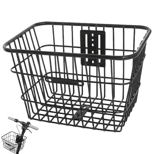 Fahrradkorb, vordere/hintere Blatt Metalldrahtbike Bike Großkapazität Abnehmbar, um Hunde, Haustiere, Lebensmittel, 12 x 9 x 10 Zoll zu tragen Fahrradkorb, vordere/hintere Blatt Metalldrahtbike Bike Großkapazität Abnehmbar, um Hunde, Haustiere, Lebensmittel, 12 x 9 x 10 Zoll zu tragen von Hbbgdiy