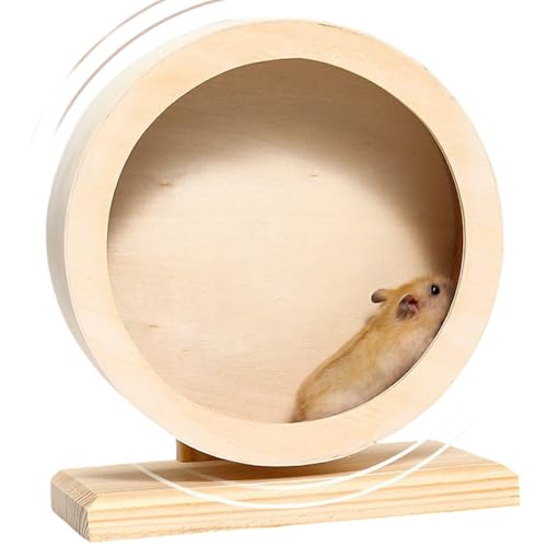 Hamsterrad 6 Zoll wasserdicht feuchtigkeitsdichtes stabiles hölzernes Stiller Hamsterrad für Zwerghamster, Rennrattenratte, kleine Tiere Hamsterrad 6 Zoll wasserdicht feuchtigkeitsdichtes stabiles hölzernes Stiller Hamsterrad für Zwerghamster, Rennrattenratte, kleine Tiere von Hbbgdiy
