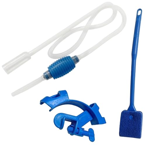 Hbbgdiy Aquariumreiniger, pneumatischer Kiessauger, Mehrzweck-Profi-Reiniger, Pumpensauger für Aquarien, Kieswasseraustausch, Algenentfernung von Hbbgdiy