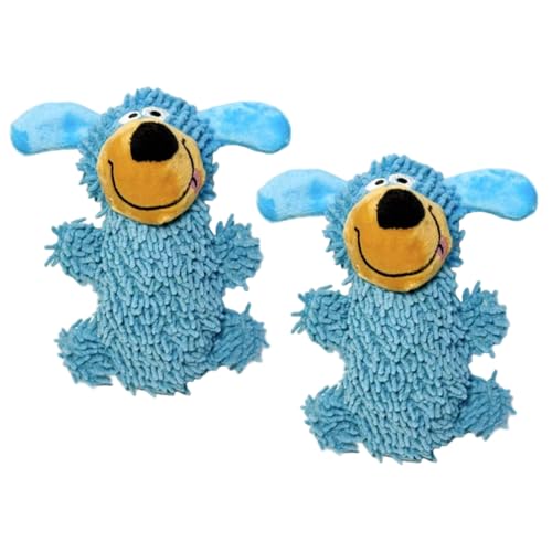 Hbbgdiy Hundequietschtüter 2 Pack Plüsch Interaktive Quietschkauen -Spielzeug für alle Rassen Hunde, weicher gefüllter Welpe für Spiel, Training und Stressabbau von Hbbgdiy