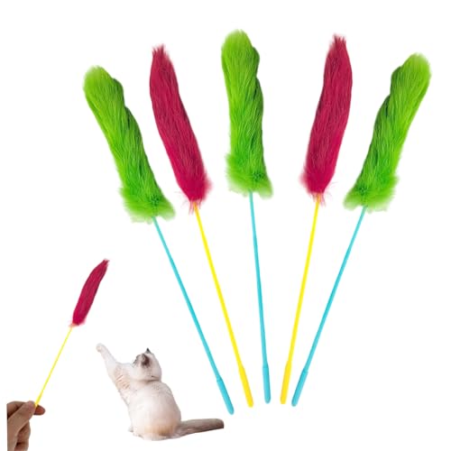 Hbbgdiy Katzenspielzeug, 5 Stück, 35, 6 cm, Katzenspielzeug, Kätzchen-Spielzeug, lustiges, interaktives Plüschspielzeug für das Training, Spielen und Trainieren von Haustieren Hbbgdiy Katzenspielzeug, 5 Stück, 35, 6 cm, Katzenspielzeug, Kätzchen-Spielzeug, lustiges, interaktives Plüschspielzeug für das Training, Spielen und Trainieren von Haustieren von Hbbgdiy