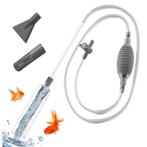 Hbbgdiy Kiesvakuum für Aquarium, 9, 84 Fuß einstellbares Wasservolumenfischtankreiniger mit Filter und zusätzliche Düsen, abnehmbare verdickte Aquariumsiphon, Flexibler Fischtank Vakuum Hbbgdiy Kiesvakuum für Aquarium, 9, 84 Fuß einstellbares Wasservolumenfischtankreiniger mit Filter und zusätzliche Düsen, abnehmbare verdickte Aquariumsiphon, Flexibler Fischtank Vakuum von Hbbgdiy