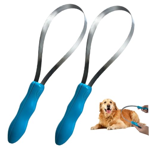 Hbbgdiy Schuppenschaufel für Hunde, 2pcs Dual-Side-Edelstahl-Pferd Deshedding-Werkzeug mit ABS-Grip, Schale für Katzenhundpferd Contles Sheep Hbbgdiy Schuppenschaufel für Hunde, 2pcs Dual-Side-Edelstahl-Pferd Deshedding-Werkzeug mit ABS-Grip, Schale für Katzenhundpferd Contles Sheep von Hbbgdiy