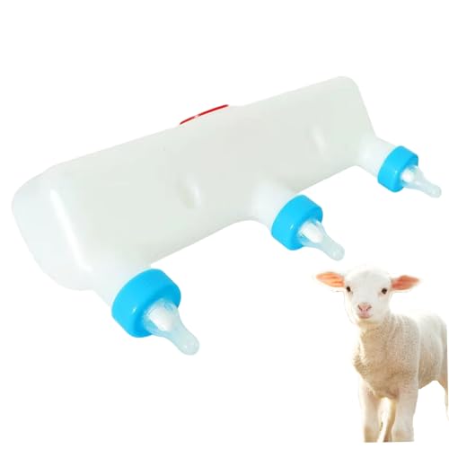 Hbbgdiy Ziegenflaschen zum Füttern von Babyziegen, tragbare Tierbabyziegenflasche mit 3 Silikon -Schnuller, sicherer Plastikfuttermittel für Bauernhöfe und Viehstock Hbbgdiy Ziegenflaschen zum Füttern von Babyziegen, tragbare Tierbabyziegenflasche mit 3 Silikon -Schnuller, sicherer Plastikfuttermittel für Bauernhöfe und Viehstock von Hbbgdiy