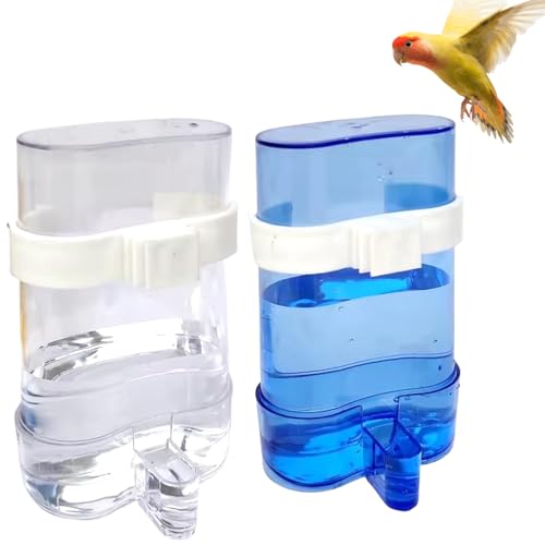 Papageifutter, 2pcs automatisch klare Hängevogelfutterleiter mit breiter Spüle und rotierende Schnalle, abnehmbar Papageifutter, 2pcs automatisch klare Hängevogelfutterleiter mit breiter Spüle und rotierende Schnalle, abnehmbar von Hbbgdiy