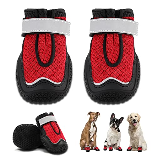 Hcpet Hundeschuhe für große Hunde, Hundeschuhe für heißen Bürgersteig im Winter, Schnee, Pfotenschutz, Hundeschuhe für Komfort und Atmungsaktivität, Outdoor-Stiefel für kleine, mittelgroße Hunde zum Hcpet Hundeschuhe für große Hunde, Hundeschuhe für heißen Bürgersteig im Winter, Schnee, Pfotenschutz, Hundeschuhe für Komfort und Atmungsaktivität, Outdoor-Stiefel für kleine, mittelgroße Hunde zum von Hcpet