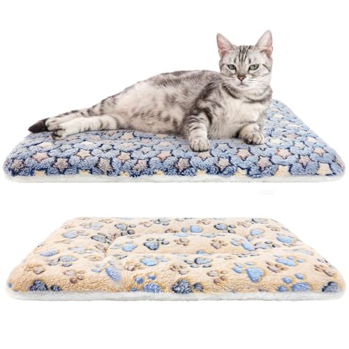 HeNdShe 2 Stück Katzendecken für Indoor-Katzen, ultraweiche Wendematte, flauschige Flanelldecke für kleine Hunde und Katzen, waschbare Haustierunterlage, Größe XL HeNdShe 2 Stück Katzendecken für Indoor-Katzen, ultraweiche Wendematte, flauschige Flanelldecke für kleine Hunde und Katzen, waschbare Haustierunterlage, Größe XL von HeNdShe