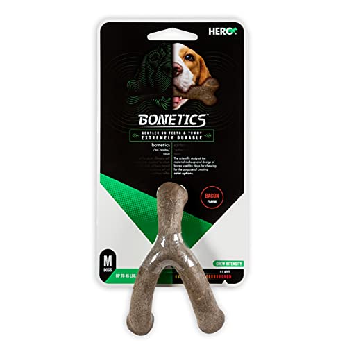 Hero Bonetics Querlenker, Hundeknochen, Welpenknochen, entworfen für mittelgroße Hunde bis zu 20,4 kg (Speckgeschmack) von HeRo24