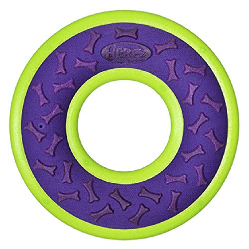 Hero Outer Armour Apportierring Hundespielzeug, schwimmt und quietscht, Violett Hero Outer Armour Apportierring Hundespielzeug, schwimmt und quietscht, Violett von HeRo24