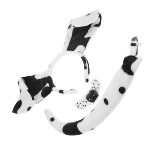 Healeved 1 Satz Kopfschmuck Schwanzsatz Hundeohr Stirnbänder Kostüm-welpenohren-Stirnband Stirnband Mit Hundeohren Welpenstirnband Cosplay-hundeohr-Stirnband Hundezubehör Eisendraht von Healeved