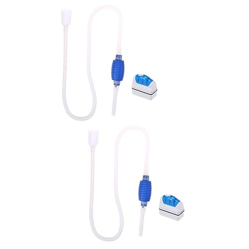 Healeved 2 Stück Aquarium-wasserreiniger-siphonpumpe Mit Kies Für Eine Sichere Wartung des Aquariums von Healeved
