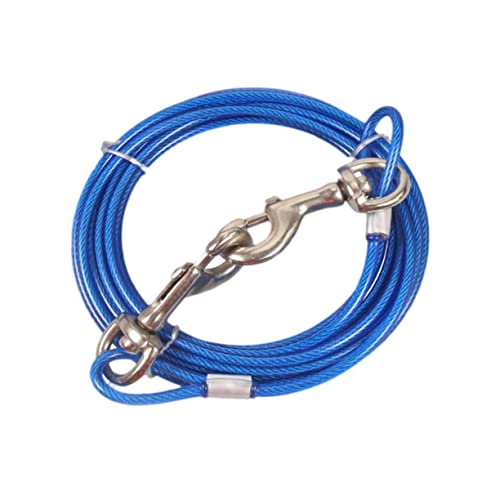 Healeved Edelstahl Hundeleine Robuste Hundetransportkabel Für Haustiere Sicheres Und Langlebiges Material Für Hunde Aller Blau von Healeved
