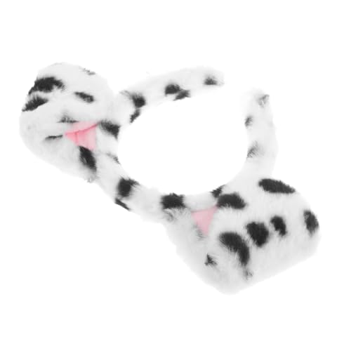 Healeved Welpenstirnband Tierstirnband Hundeohr Stirnbänder Welpenohren Stirnband Hundestirnband Hundeohrkostüm Hundeohren Hundezubehör Hundekostüm Welpenohren Cosplay Welpenkostüm Weißer von Healeved