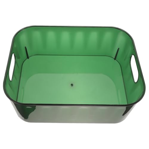 Healeved kosmetische Aufbewahrungsbox Inhaber Bad Korb-Make-up-Organizer Schublade über kleine Vorratsbehälter Behälter zum Organisieren Korb-Organizer das Haustier Green von Healeved