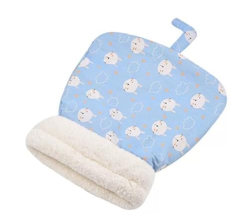 Halbgeschlossener Katzenschlafsack, Winterschlafsack für Katzen und Hunde, Katzenschlafsack für den Innenbereich, weicher Plüsch, bequemer Schlafsack, geeignet für kleine und mittelgroße Katzen von Healife