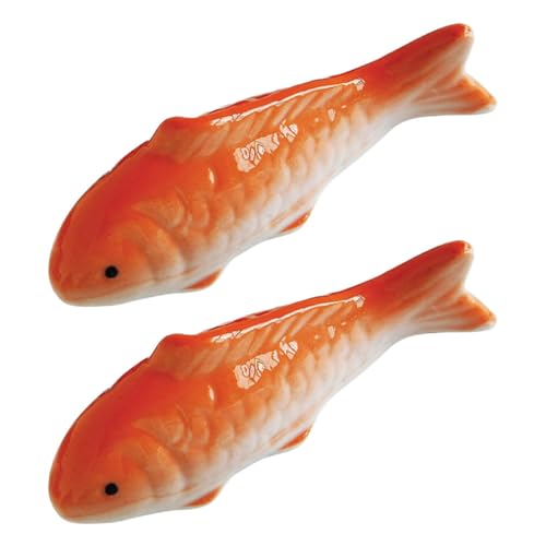Healifty 2stücke Schwimmende Fischornament Aus Keramik Aquariumdekor Fischdekor Schwimmende Fischfigur Aquariumzubehör Fisch Statue Keramik Fisch Aquariumdekor Ornament von Healifty