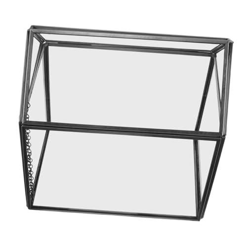 Healifty Pflanzbehälter für Tischplatte Indoor Gewächshaus Geometrischer Sukkulenten Garten Planter DIY Moos mit Schwenkdeckel von Healifty