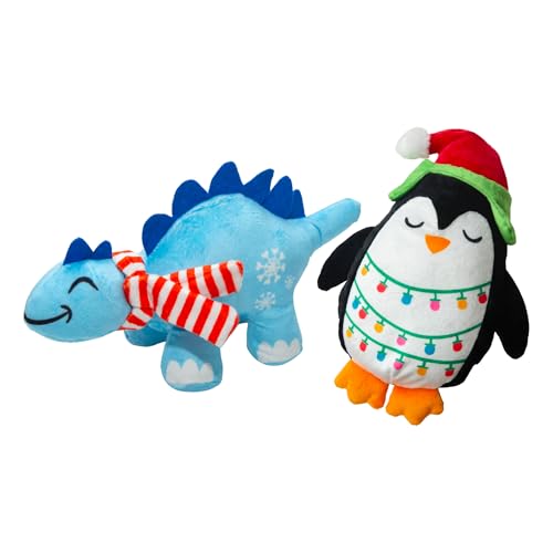 Health Extension SnugArooz Spielzeug-Set – Stego Claus & Merry Pinguin mit Reparaturflicken – Festliches und langlebiges Plüschtier Hunde – Spaß während der gesamten Saison Health Extension SnugArooz Spielzeug-Set – Stego Claus & Merry Pinguin mit Reparaturflicken – Festliches und langlebiges Plüschtier Hunde – Spaß während der gesamten Saison von Health Extension