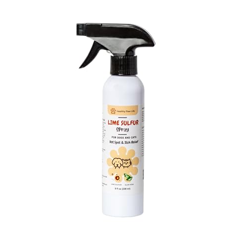 Classic's Lime Schwefel-Spray, Haustierpflege für trockene und juckende Haut – Fleckenpflege und sichere Lösung für Hunde, Katzen, Welpen, Kätzchen, Pferde (227 g) von Healthy Paw Life