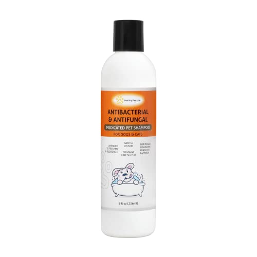 Healthy Paw Life's Lime Schwefel Haustier-Shampoo – Haustierpflege und tierärztliche Lösung für juckende und trockene Haut – sicher für Hund, Katze, Welpen, Kätzchen, Pferd von Healthy Paw Life