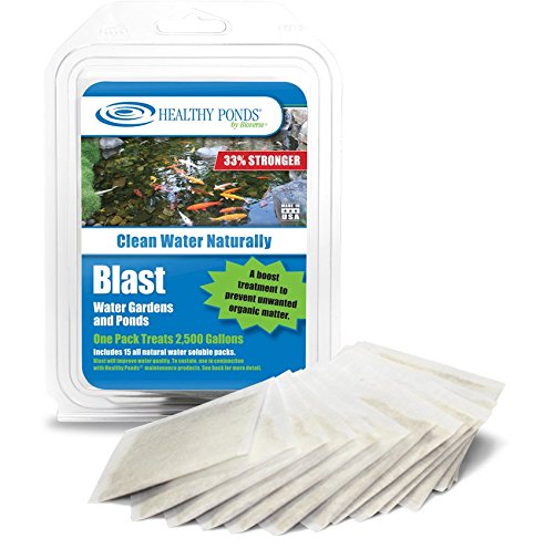 Healthy Ponds 60009 Blast Teich-Wasserreiniger, 15 wasserlösliche Packungen; jede Packung behandelt bis zu 2.500 Gallonen von Healthy Ponds