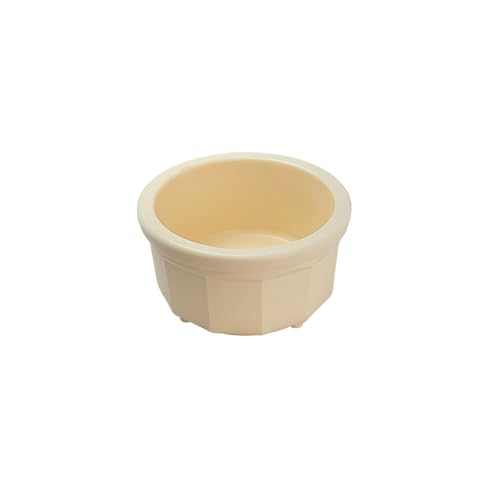 Futternapf für Haustiere, dicker, langlebiger Kunststoff, kippsicher, Futter- und Wassernapf für Hunde, Katzen und Kleintiere, für drinnen und draußen, kaufest, leicht zu reinigen (Beige, winzig, 118 Futternapf für Haustiere, dicker, langlebiger Kunststoff, kippsicher, Futter- und Wassernapf für Hunde, Katzen und Kleintiere, für drinnen und draußen, kaufest, leicht zu reinigen (Beige, winzig, 118 von Healthy Surplus
