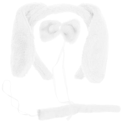 Healvian 1 Set Plüsch-Hunde-Stirnband, Fliege Und, Kostüm-Set für Kindergeburtstagsparty Und Halloween-Cosplay Healvian 1 Set Plüsch-Hunde-Stirnband, Fliege Und, Kostüm-Set für Kindergeburtstagsparty Und Halloween-Cosplay von Healvian
